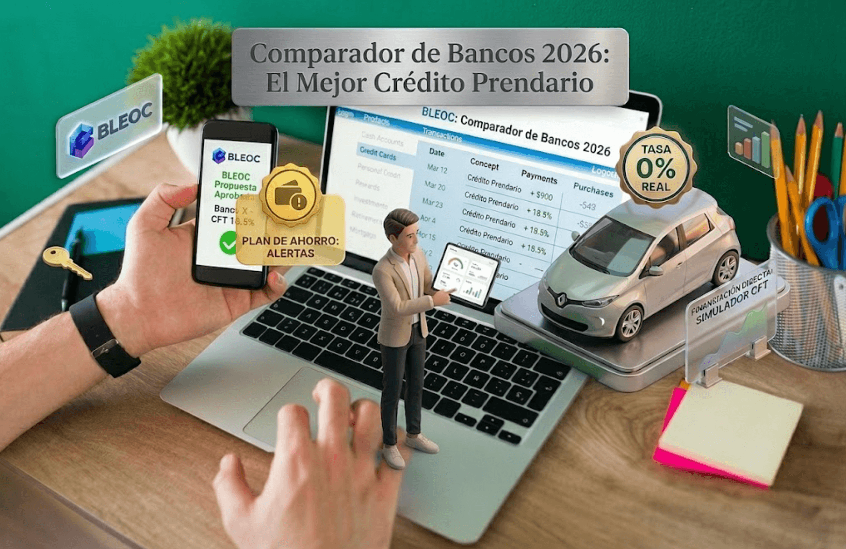 Comparador de Bancos 2026: El Mejor Crédito Prendario