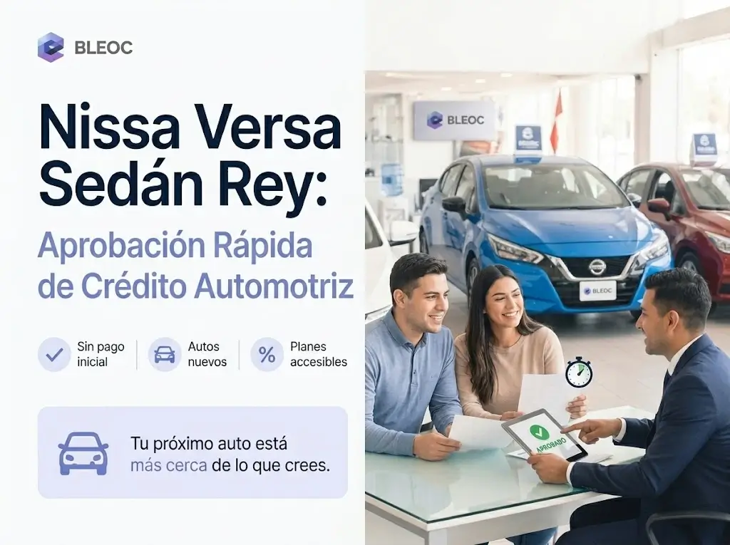 Nissan Versa Sedán Rey: Aprobación Rápida de Crédito Automotriz
